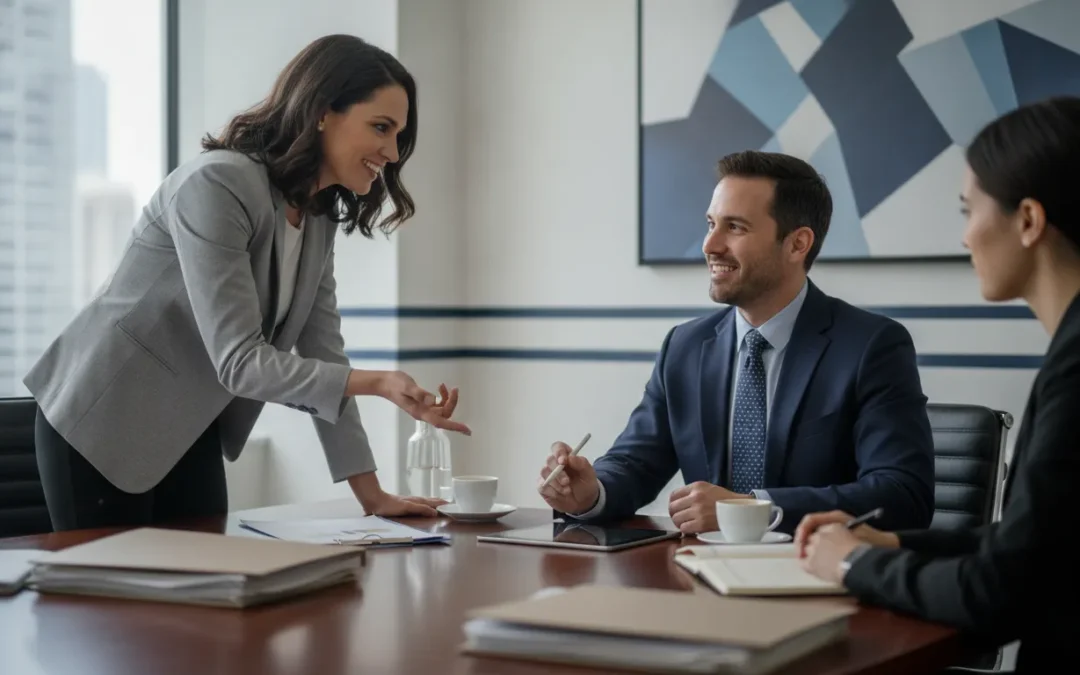 Entrepreneur meeting with a tax professional about business formation
